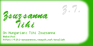 zsuzsanna tihi business card